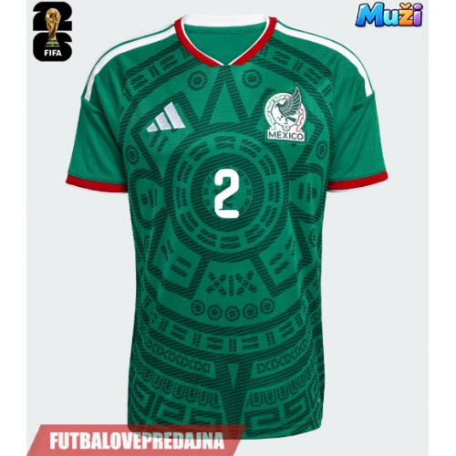 Lacne Muži Futbalové dres Mexiko Jorge Sanchez #2 MS 2026 Krátky Rukáv - Domáci